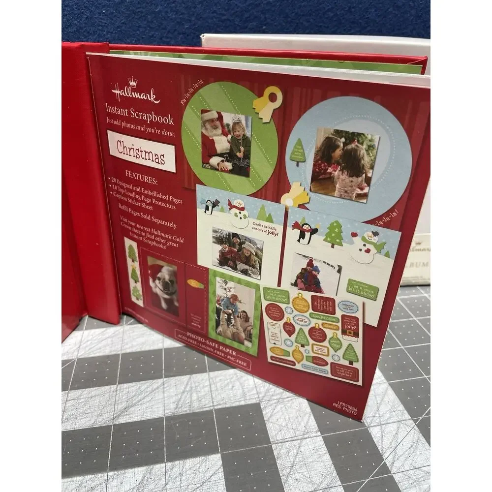 Hallmark Christmas Instant Scrapbook Unused 20 Embellished 6x6